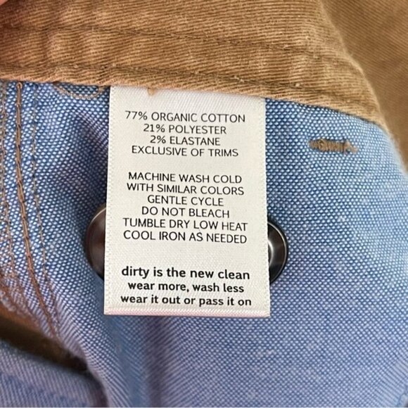 Toad & Co Men’s Mission Ridge Pant In TABAC VINTAGE WASH Sz 32X34 Organic Cotton - Picture 10 of 14